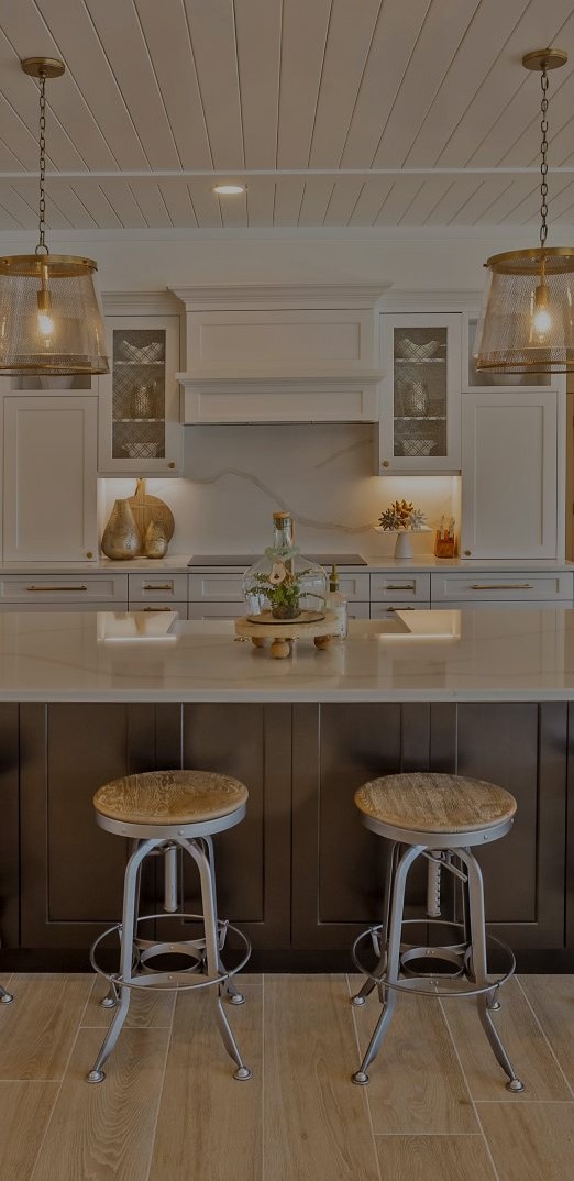 beautiful white kitchen vertical format