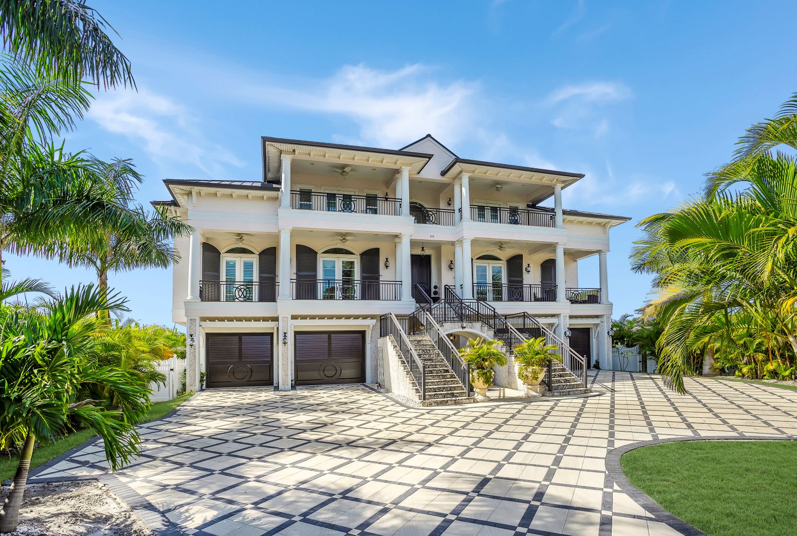 large house with day time background